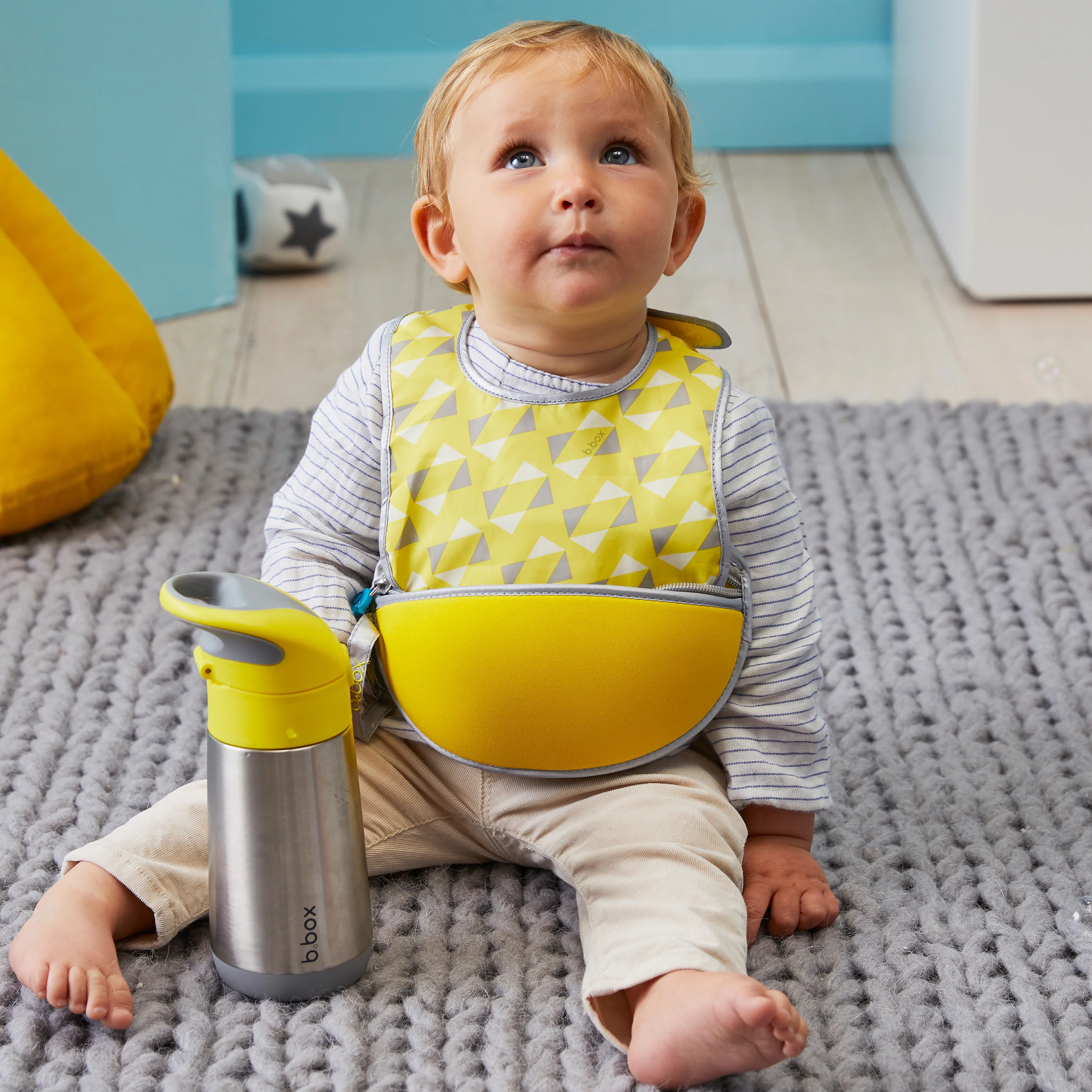 12oz insulated drink bottle - lemon sherbet - Image 4