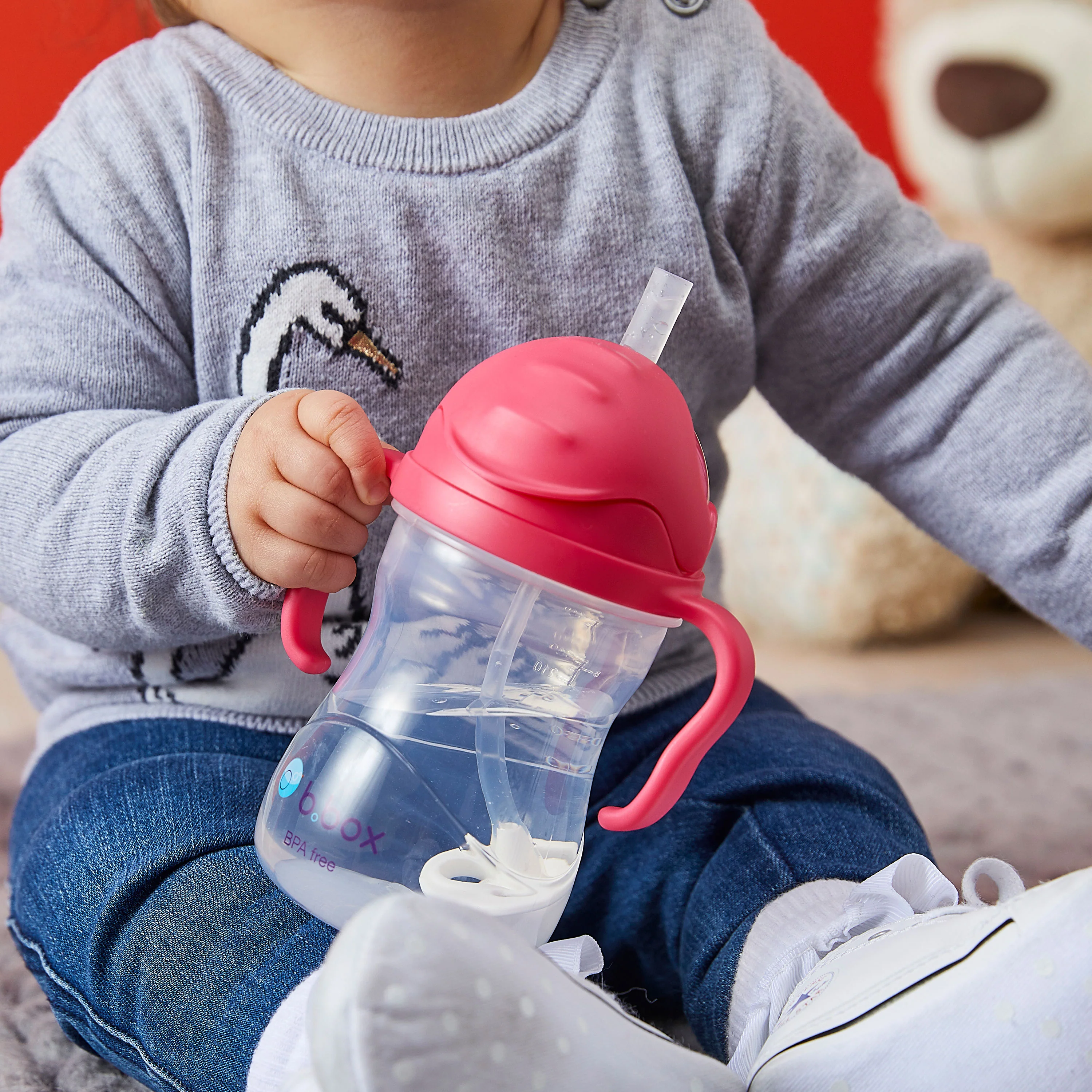 2 pack sippy cup - raspberry + tutti frutti - Image 2