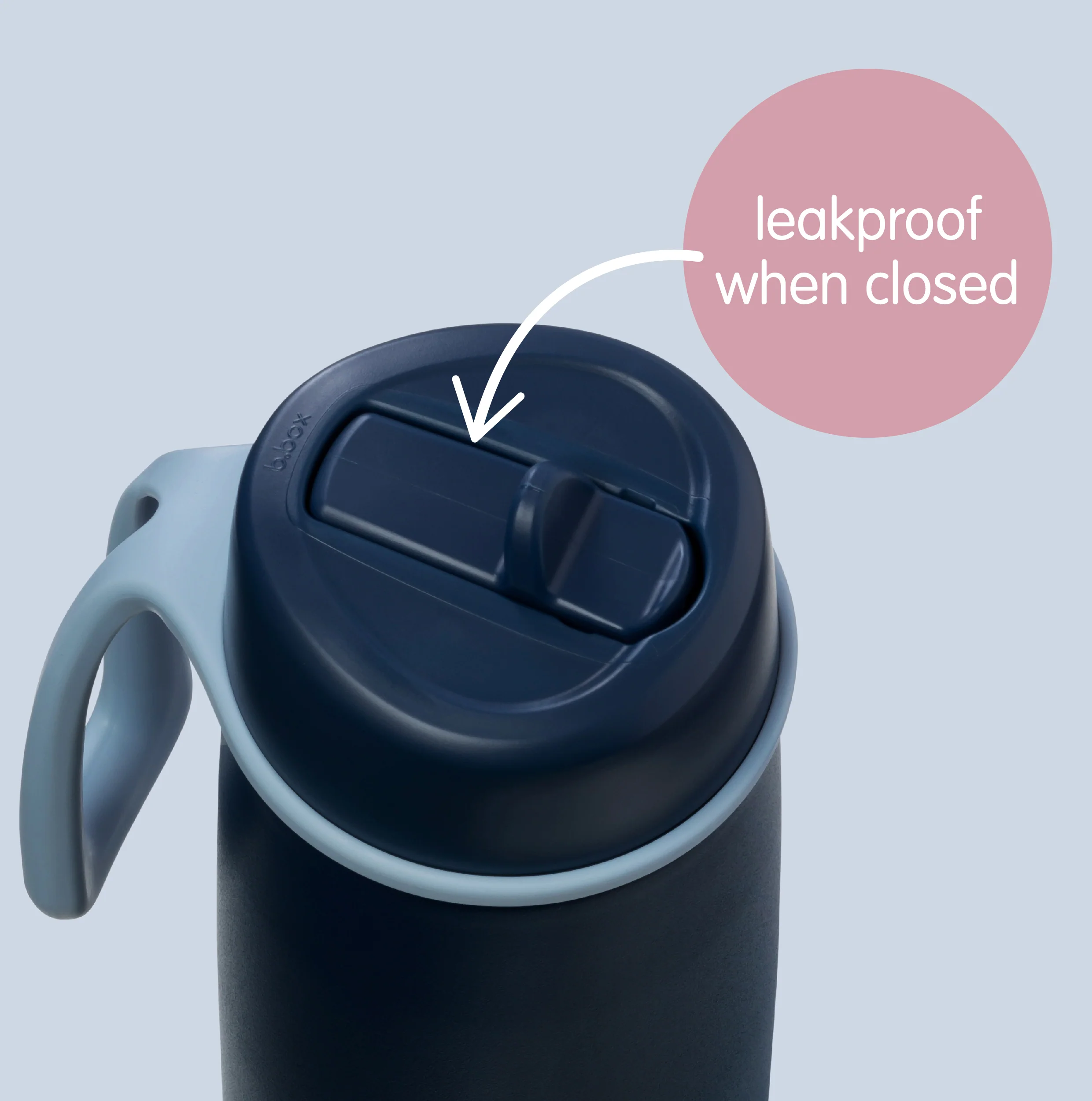23oz insulated water bottle with flip top - blush crush - Image 5