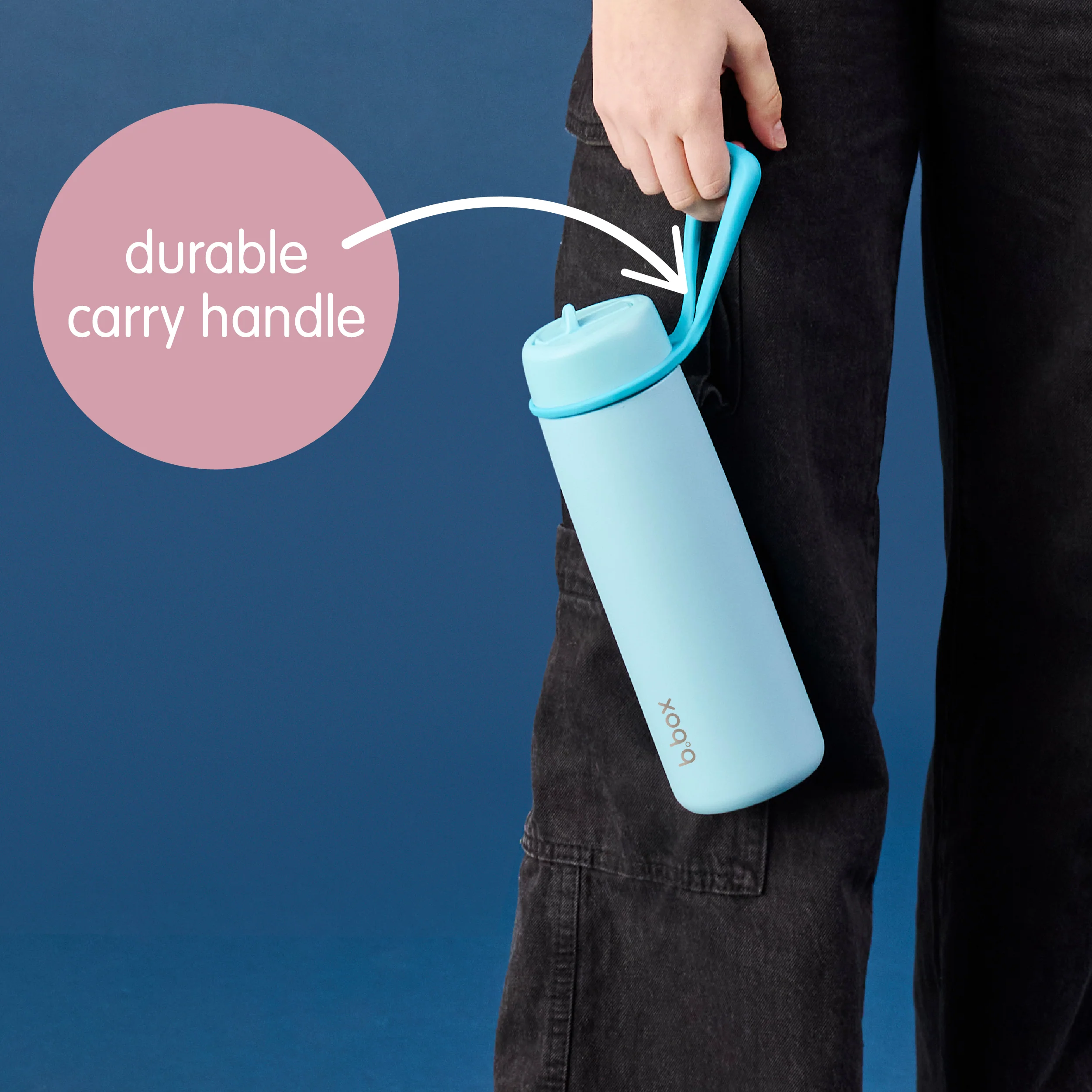 23oz insulated water bottle with flip top - blush crush - Image 7