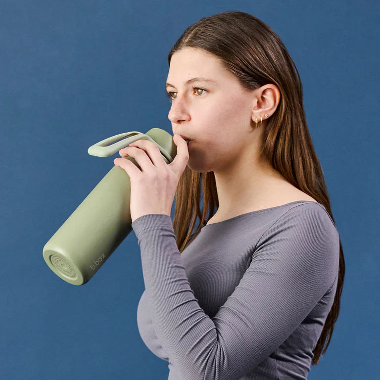 23oz insulated water bottle with flip top - olive - Image 2