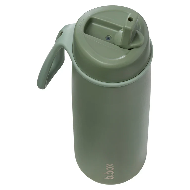 23oz insulated water bottle with flip top - olive - Image 6