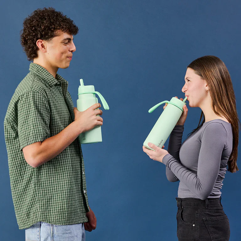 23oz insulated water bottle with flip top - spearmint - Image 3