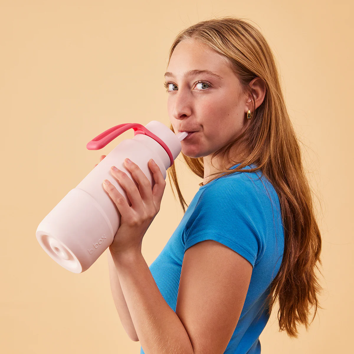 34oz insulated flip top bottle bumper - pink paradise - Image 4
