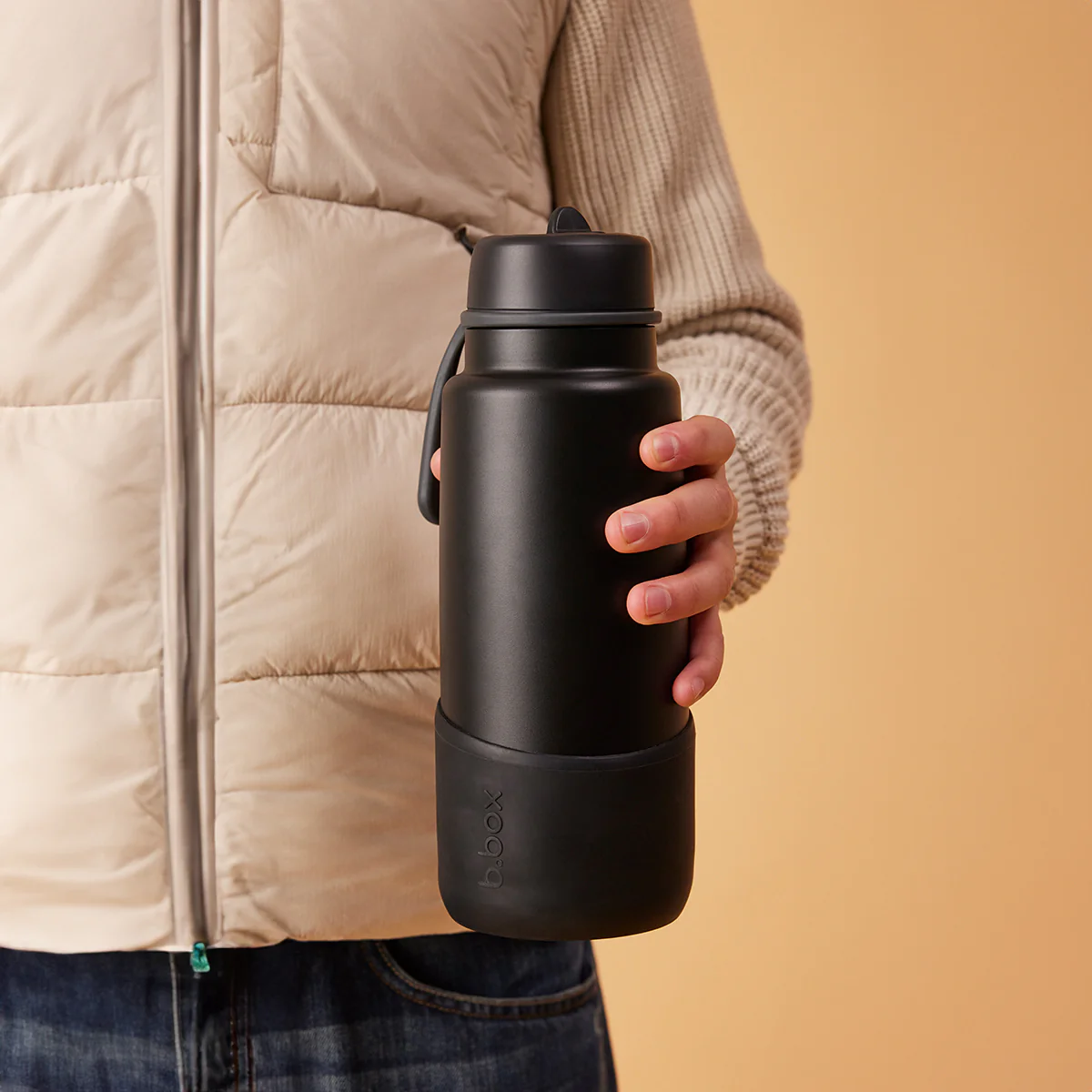 34oz insulated flip top bottle bumper - deep space - Image 3