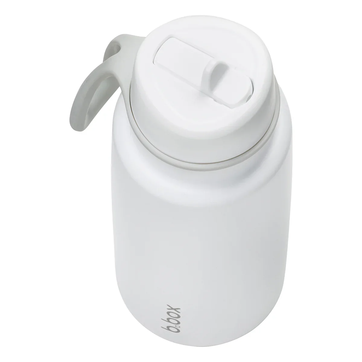 34oz insulated water bottle with flip top - white out - Image 4