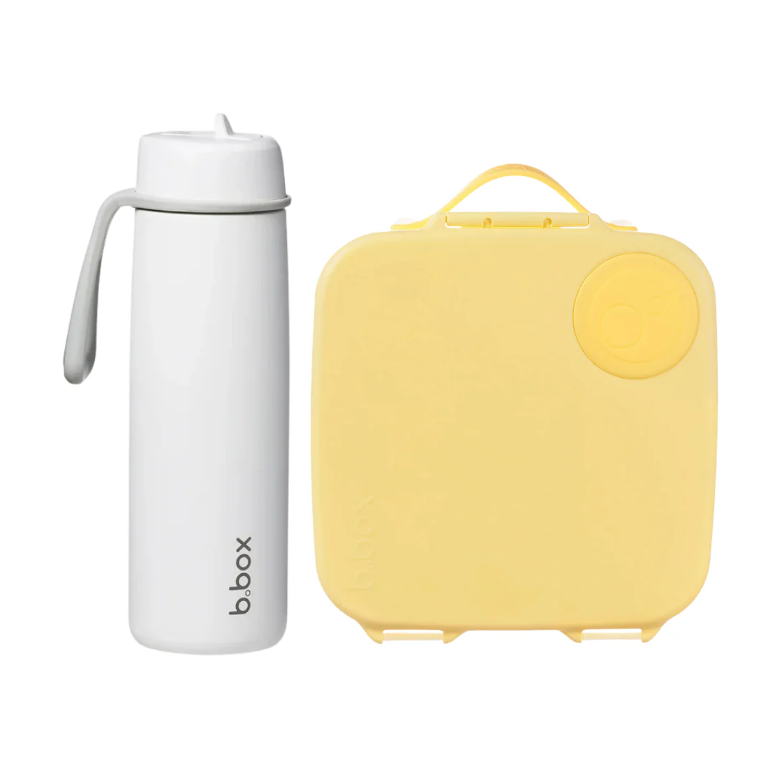 23oz flip top bottle white out + lunchbox lemon twist