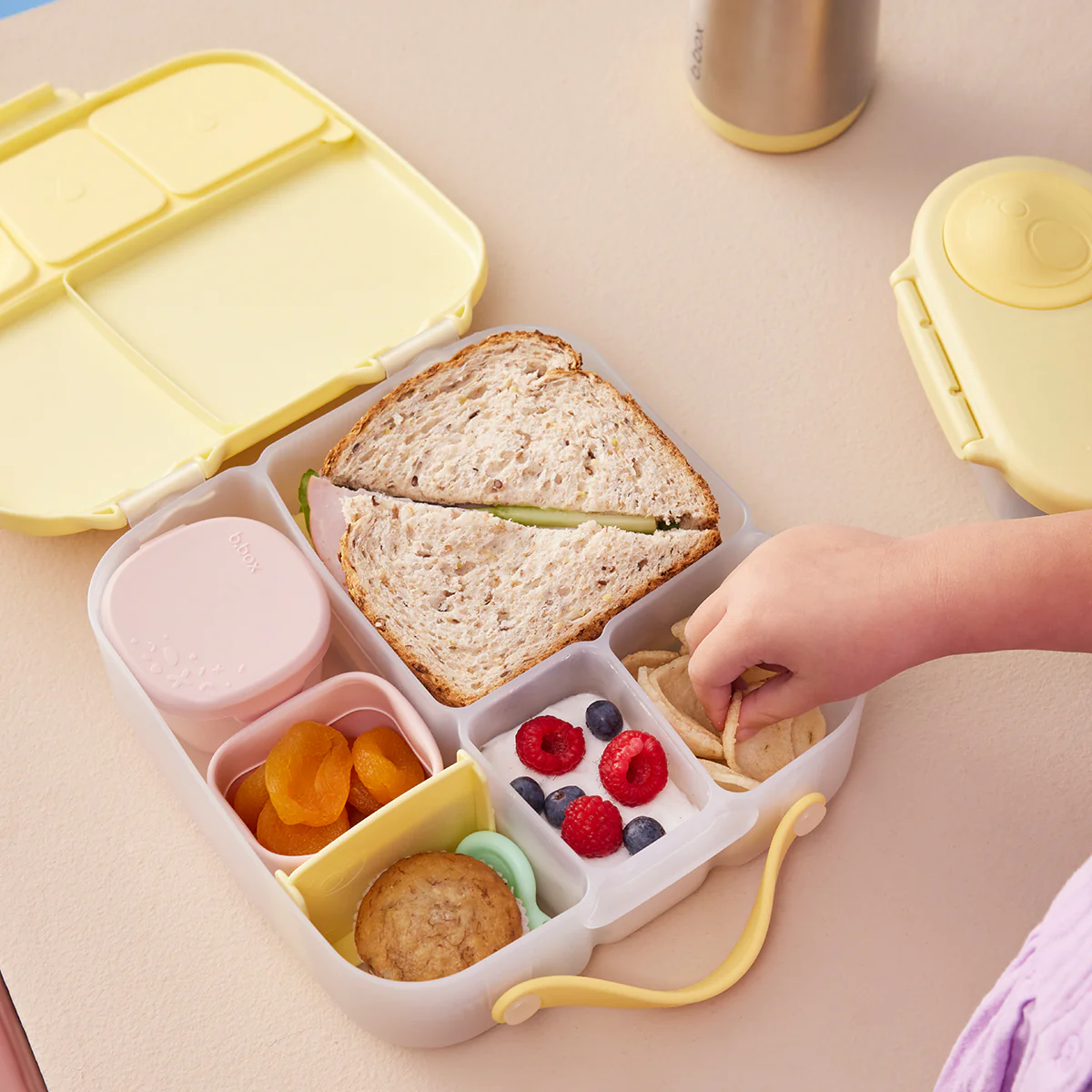 23oz flip top bottle white out + lunchbox lemon twist - Image 2