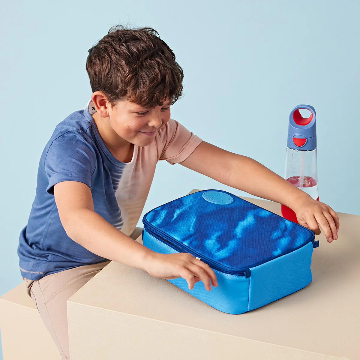 insulated lunch bag - deep blue - Image 3