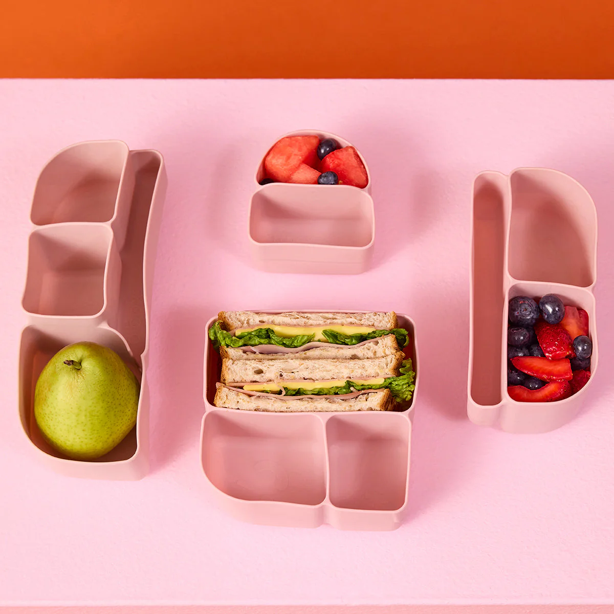 silicone bento buddy - snackbox - berry - Image 4