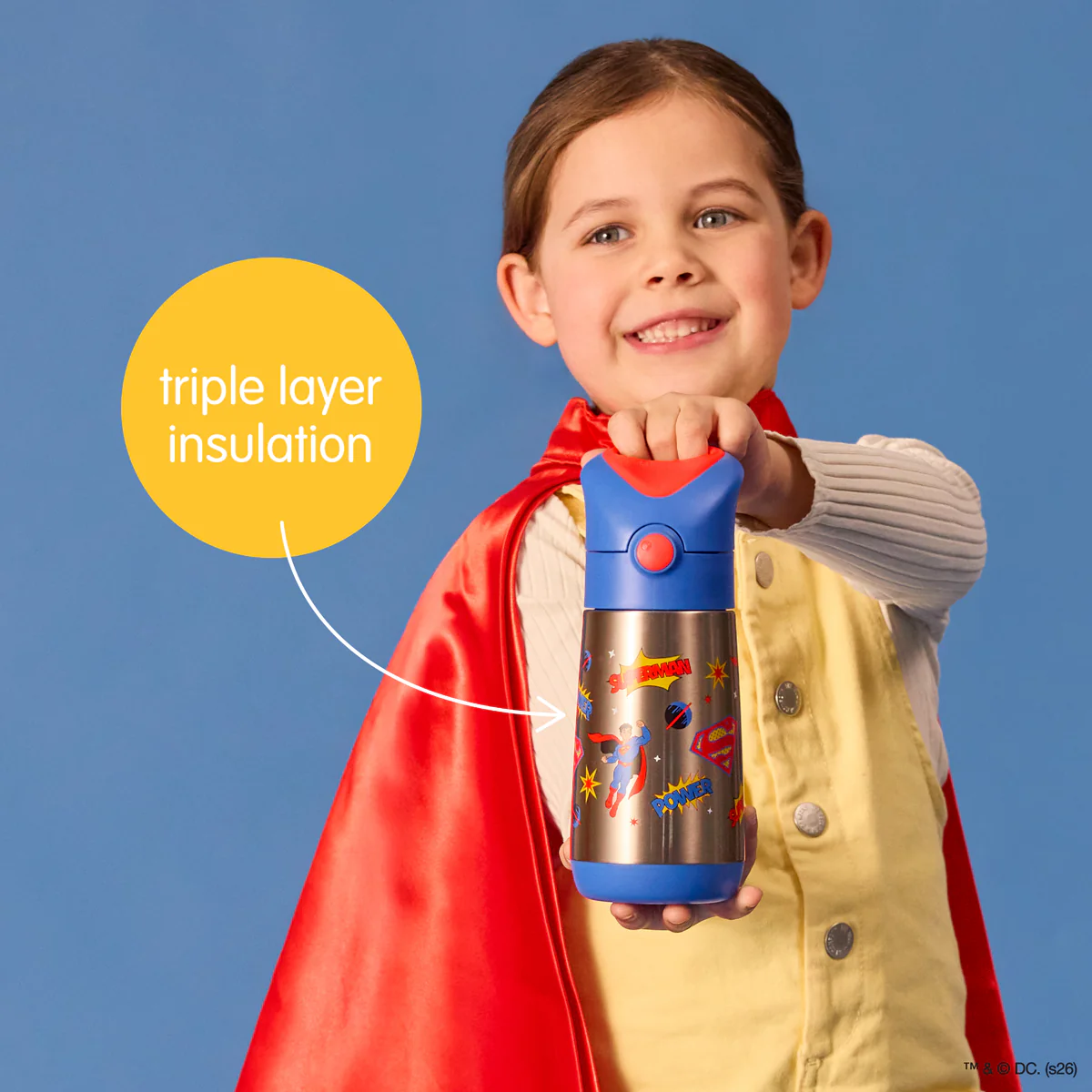 Superman by b.box - 12oz insulated drink bottle - Image 6