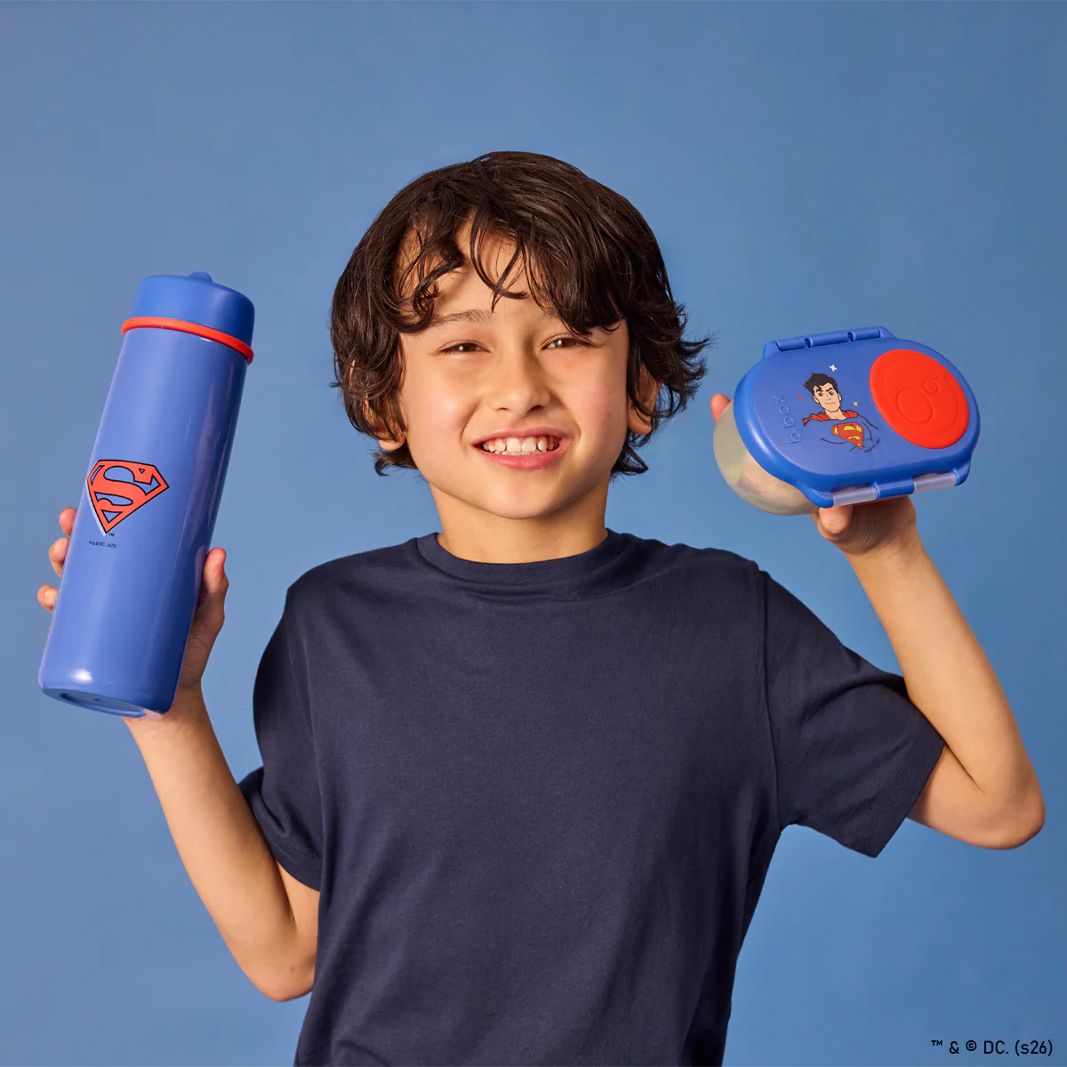 Superman by b.box - 23oz insulated water bottle with flip top - Image 12